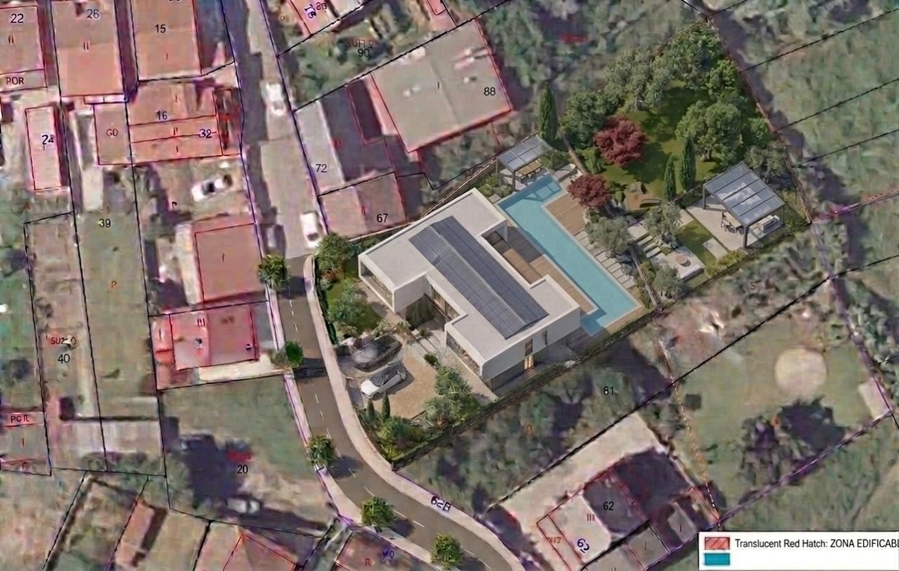 Urban plot with several development options