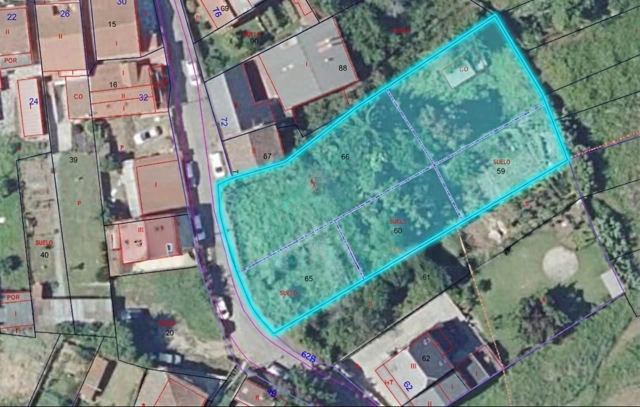 Urban plot with several development options